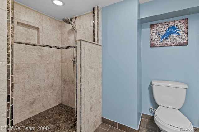 22543 E 11 Mile Rd, Saint Clair Shores, MI 48081 - full bath with a tile shower and tile patterned flooring