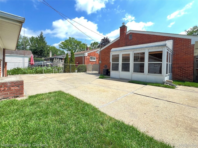 4436 Tulane St, Dearborn Heights, MI 48125 - view of patio / terrace featuring a sunroom