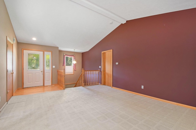 4291 Bramblewood Ct, Dorr, MI 49323 - foyer entrance featuring light colored carpet and recessed lighting