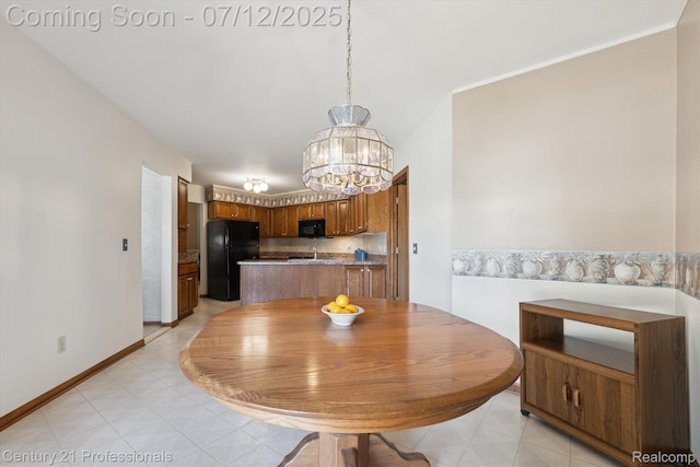 17012 Coral Ln, Macomb, MI 48042 - dining room featuring a chandelier