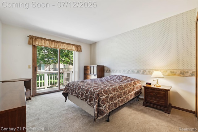 17012 Coral Ln, Macomb, MI 48042 - bedroom with carpet flooring and access to outside