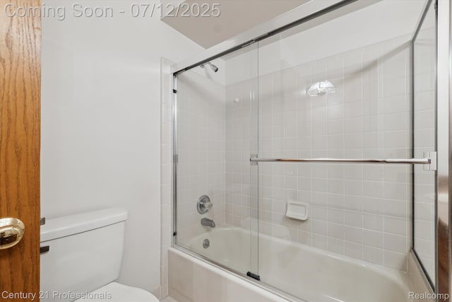 17012 Coral Ln, Macomb, MI 48042 - full bathroom with bath / shower combo with glass door and toilet
