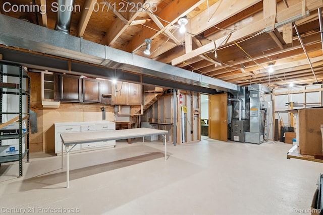 17012 Coral Ln, Macomb, MI 48042 - unfinished basement with heating unit