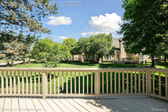17012 Coral Ln, Macomb, MI 48042 - deck featuring a yard
