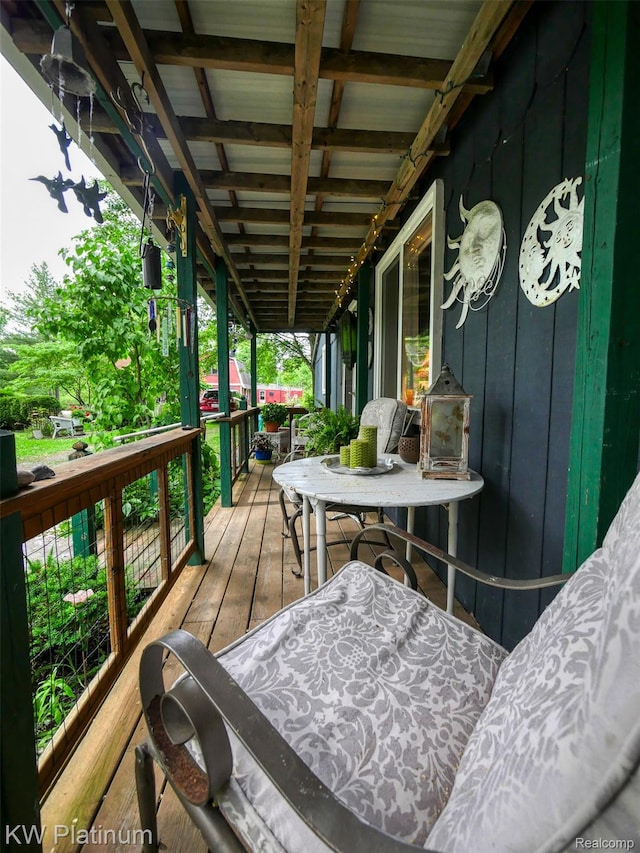 6636 Broadbridge Rd, Cottrellville, MI 48039 - view of wooden deck