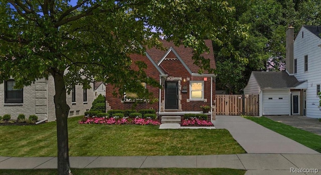1450 Hampton Rd, Grosse Pointe Woods, MI 48236 - view of front of property with brick siding