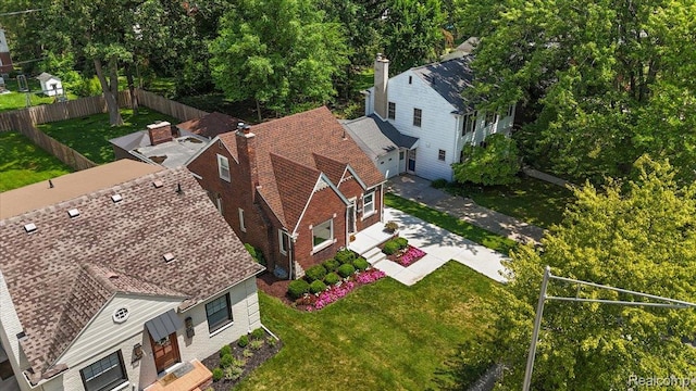 1450 Hampton Rd, Grosse Pointe Woods, MI 48236 - view from above of property