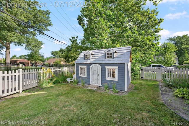 23167 Cromwell St, Canton, MI 48128 - view of outbuilding featuring a fenced backyard