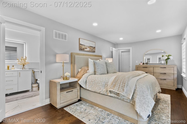 23167 Cromwell St, Canton, MI 48128 - bedroom featuring dark wood finished floors and recessed lighting