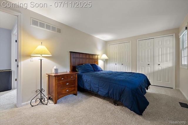 2403 Red Maple Ct, Troy, MI 48098 - carpeted bedroom with two closets and baseboards