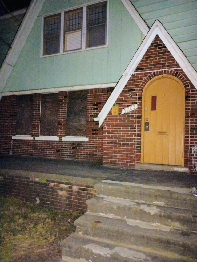 3203 Buena Vista St, Detroit, MI 48238 - entrance to property with brick siding