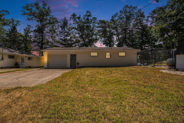 193 S Emerson Dr, Branch, MI 49402 - view of front of property with concrete driveway and an attached garage