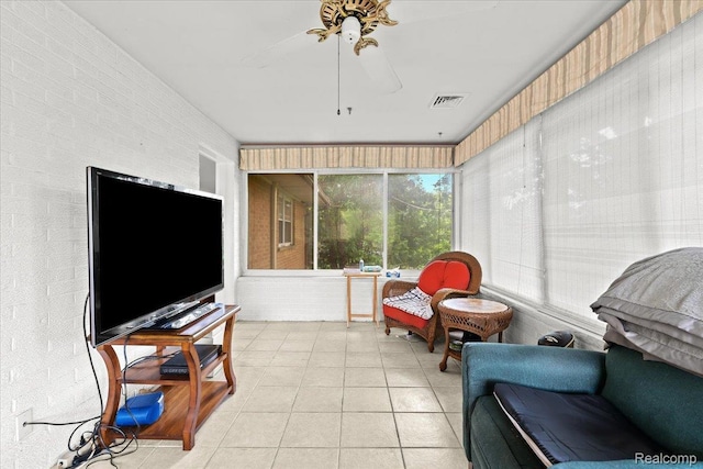 1540 Milford Hills Dr, Milford, MI 48381 - sunroom / solarium with a ceiling fan