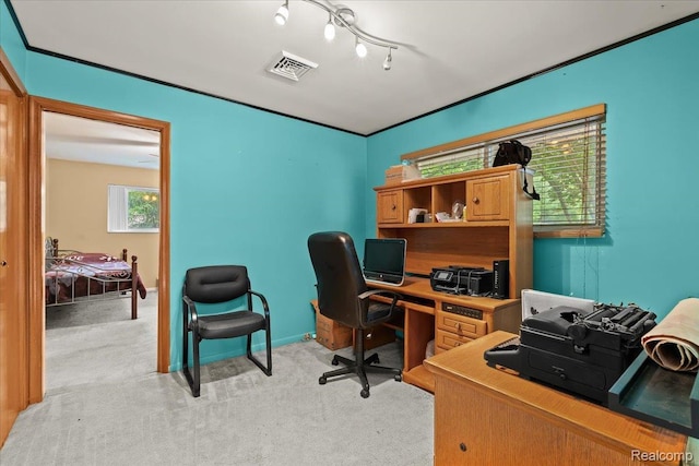 1540 Milford Hills Dr, Milford, MI 48381 - office featuring light colored carpet