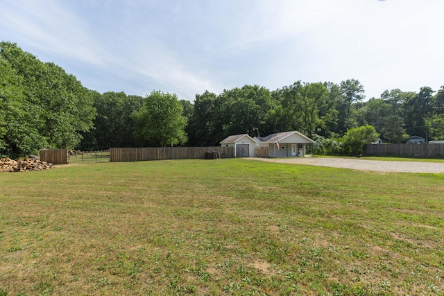 1620 Ontario Rd, Niles, MI 49120 - view of yard with gravel driveway and a garage