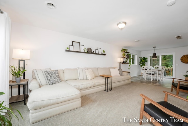 568 N River Hills Dr, Newaygo, MI 49337 - view of carpeted living room