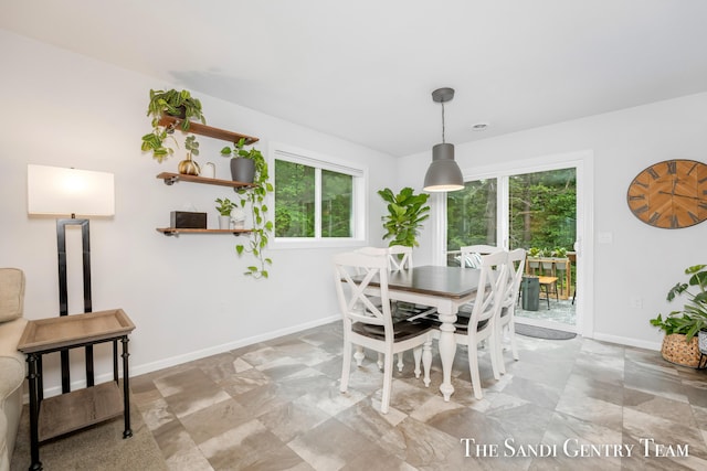 568 N River Hills Dr, Newaygo, MI 49337 - dining area featuring plenty of natural light