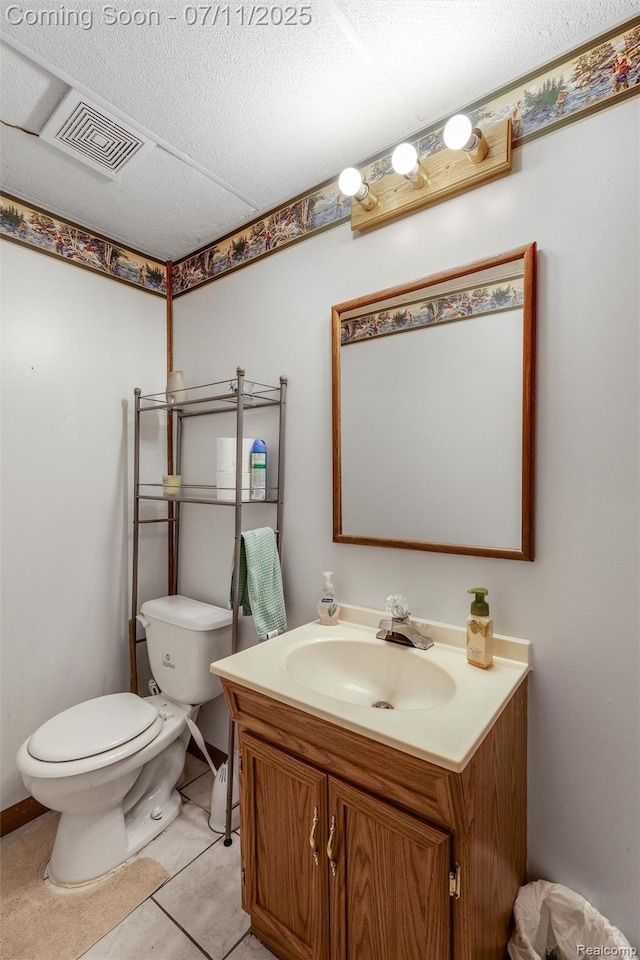 2661 Nottingham, Waterford, MI 48329 - half bathroom featuring vanity and tile patterned flooring