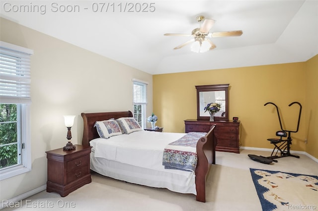 3565 Heron Ridge Dr, Rochester Hills, MI 48309 - bedroom with light colored carpet and a ceiling fan