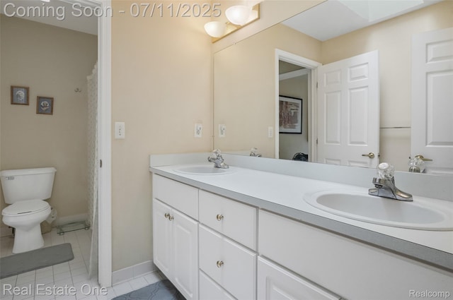 3565 Heron Ridge Dr, Rochester Hills, MI 48309 - full bathroom with double vanity and tile patterned flooring