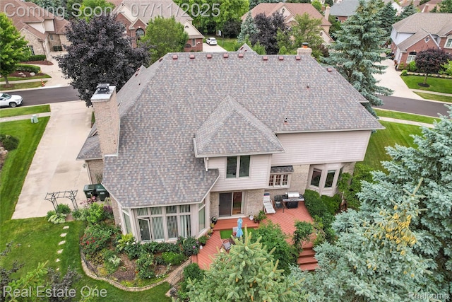 3565 Heron Ridge Dr, Rochester Hills, MI 48309 - aerial view of residential area