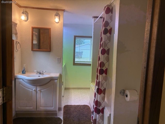 1023 Lakewood Dr, East Tawas, MI 48730 - full bathroom featuring vanity and shower / tub combo