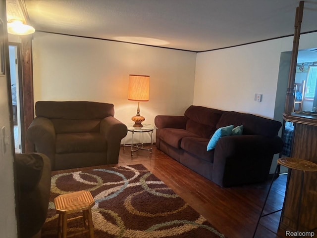 1023 Lakewood Dr, East Tawas, MI 48730 - living room featuring wood finished floors