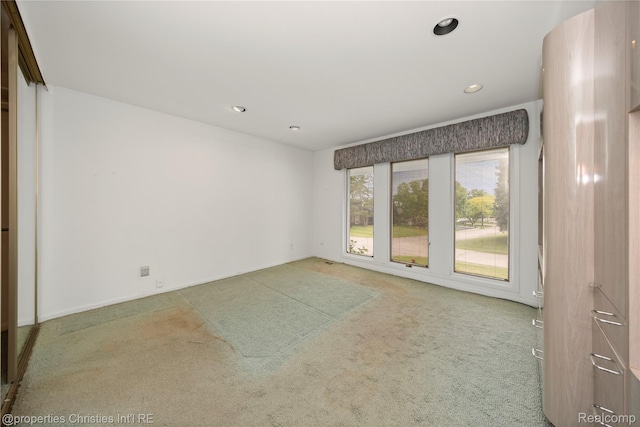 4724 Tara Ct, West Bloomfield, MI 48323 - spare room featuring carpet flooring and recessed lighting