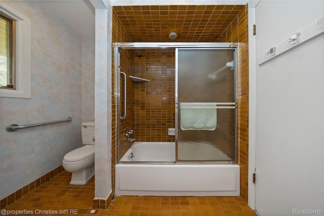 4724 Tara Ct, West Bloomfield, MI 48323 - bathroom featuring tile patterned floors and combined bath / shower with glass door