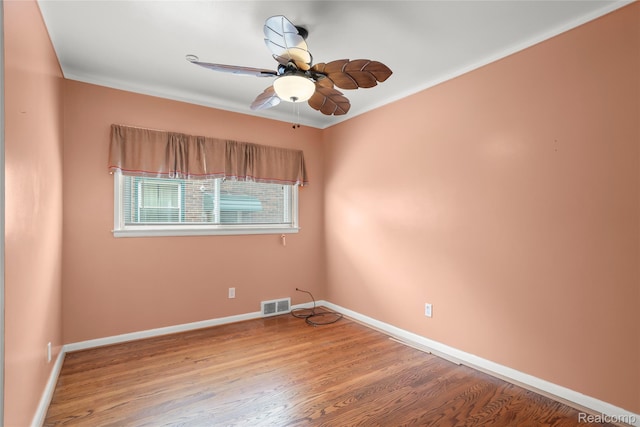 928 N Denwood St, Dearborn, MI 48128 - empty room featuring wood finished floors and ceiling fan