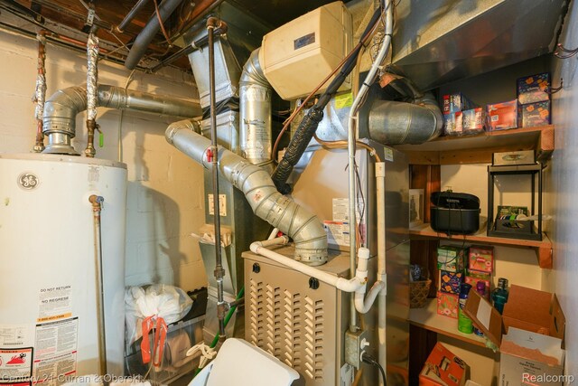 5720 Argyle St, Dearborn, MI 48126 - utility room featuring water heater