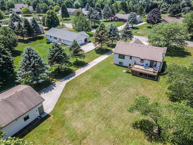 6580 Sunflower Dr SW, Byron Center, MI 49315 - aerial view of residential area featuring a tree filled landscape