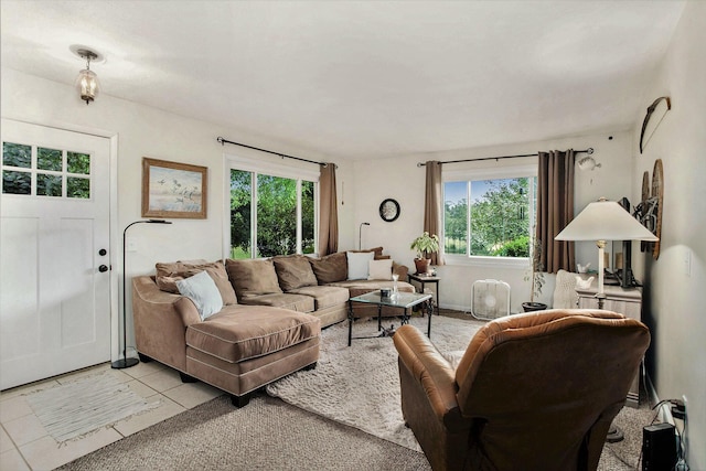 12972 S M 43 Hwy, Delton, MI 49046 - living area featuring light tile patterned floors