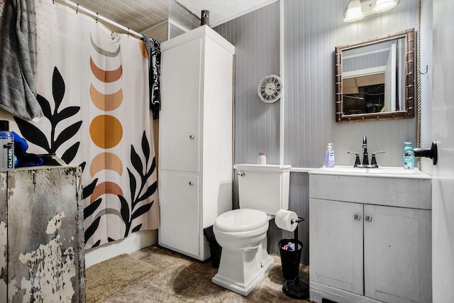 12972 S M 43 Hwy, Delton, MI 49046 - bathroom featuring vanity and curtained shower