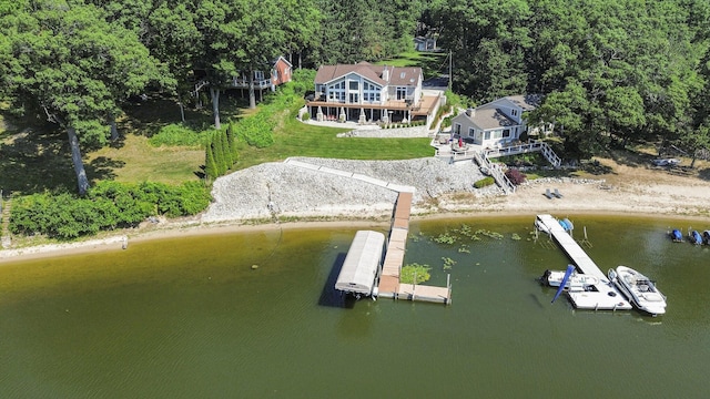 481 Seminole Rd, Norton Shores, MI 49444 - view of subject property with a large body of water and a heavily wooded area