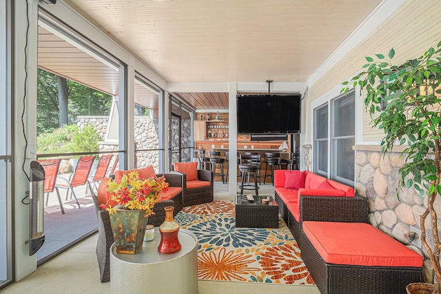 481 Seminole Rd, Norton Shores, MI 49444 - sunroom / solarium with outdoor lounge area