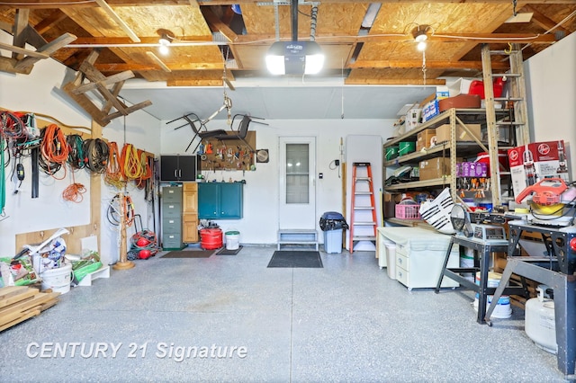 11315 Grand Oaks Dr, Clio, MI 48420 - garage with a garage door opener