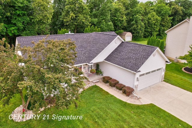 11315 Grand Oaks Dr, Clio, MI 48420 - view from above of property