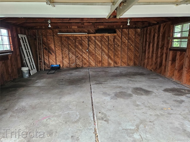 16684 Forest Ave, Harrison Township, MI 48021 - garage featuring wooden walls