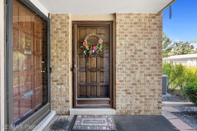 17979 University Park Dr, Livonia, MI 48152 - view of exterior entry with brick siding