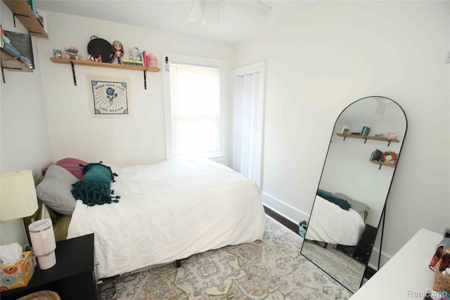 1324-1322 Wayburn St, Grosse Pointe, MI 48230 - bedroom featuring wood finished floors and a ceiling fan