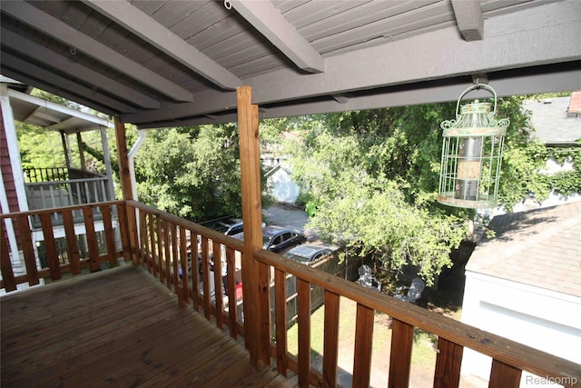 1324-1322 Wayburn St, Grosse Pointe, MI 48230 - view of wooden terrace