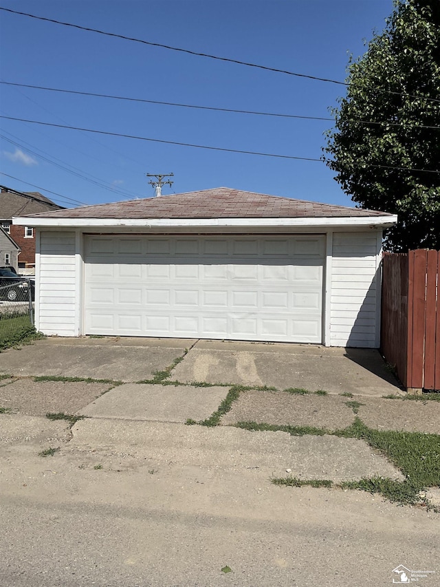 1503 Philomene Blvd, Lincoln Park, MI 48146 - view of detached garage