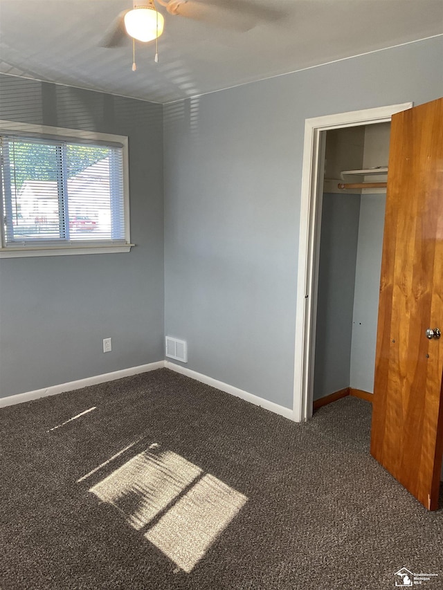 1503 Philomene Blvd, Lincoln Park, MI 48146 - unfurnished bedroom with carpet floors, a closet, and ceiling fan