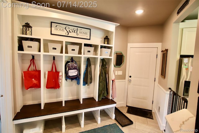 4385 Nelson Scott Dr, Holly, MI 48442 - mudroom with tile patterned flooring and recessed lighting