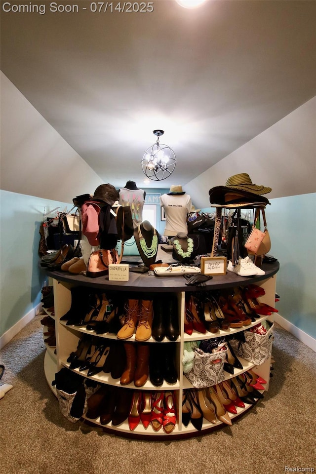 4385 Nelson Scott Dr, Holly, MI 48442 - detailed view of carpet floors and a chandelier