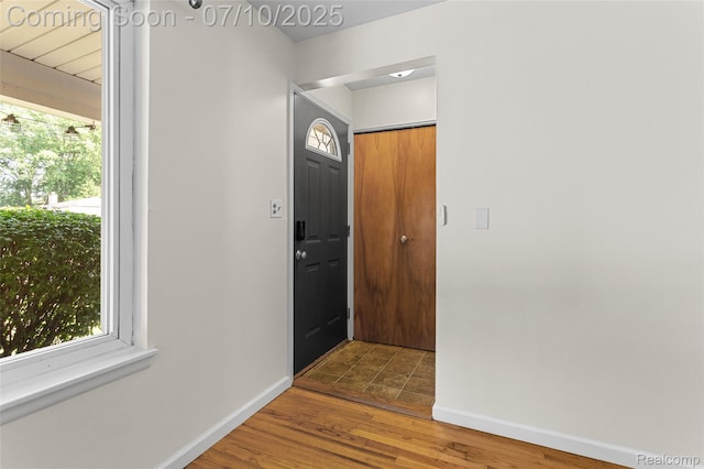 1868 Treadwell St, Westland, MI 48186 - foyer featuring plenty of natural light and wood finished floors