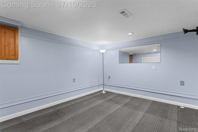 1868 Treadwell St, Westland, MI 48186 - empty room featuring dark carpet and recessed lighting