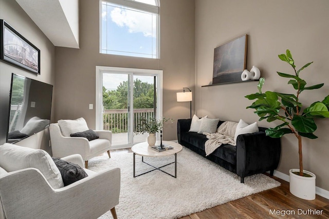 2948 Stoney Creek Ct, Hudsonville, MI 49426 - living room featuring wood finished floors and baseboards