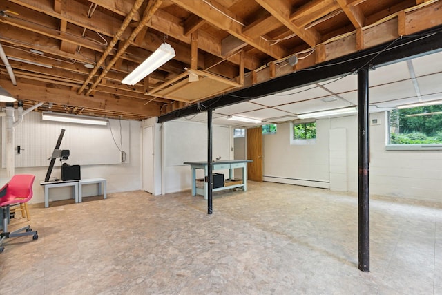 2422 Essex, Ann Arbor, MI 48104 - below grade area with a baseboard radiator